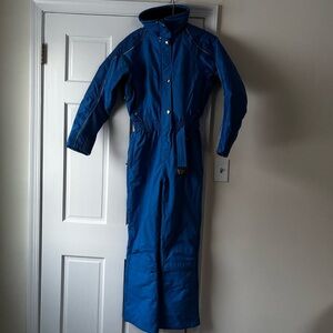 Marker Blue Full-Length Ski One-Piece Jacket